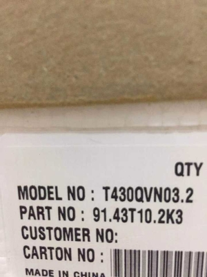 43 трубка 12V T430QVN03.2 RGB модуля дисплея Lcd панели ТВ ДЮЙМА 4K CSOT